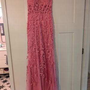 Camille La Vie Coral Lace Dress